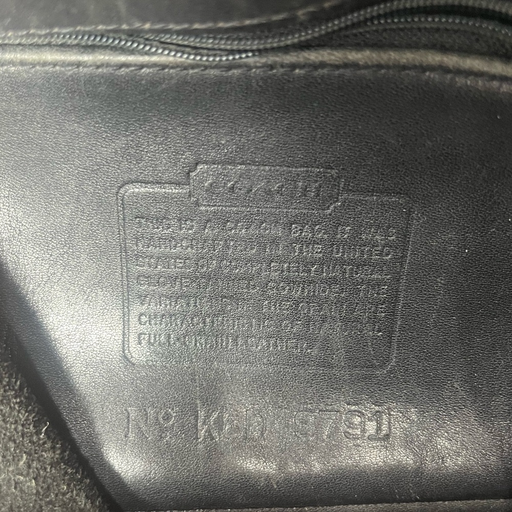 Coach Vintage Black Leather Daypack Backpack Bag 9791 - Picture 9 of 9